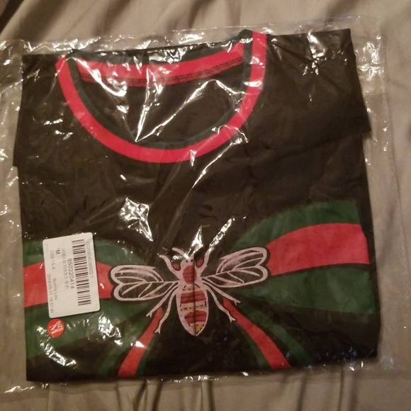 HP🎉🎉🎉NWT Bow Tie Bee Print T-Shirt - Picture 3 of 4